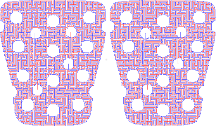 Example keypad layout